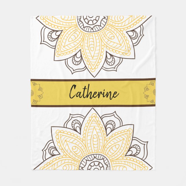 Couverture Polaire Style bohème personnalisé (Devant)