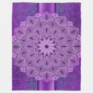 Couverture Polaire Style bohème pourpre