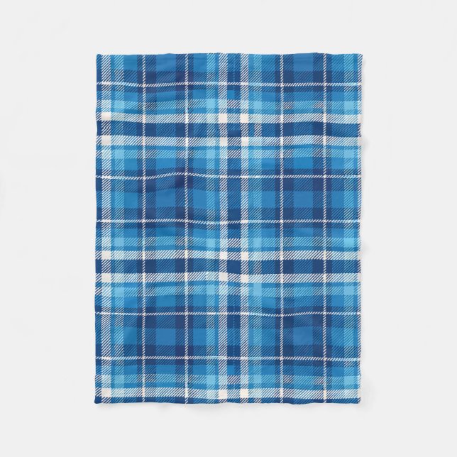 Couverture Polaire Style de ferme Plaid Bleu (Devant)