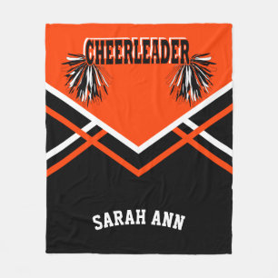 Couverture Polaire Style de tenue de Pom-pom girl orange 📣