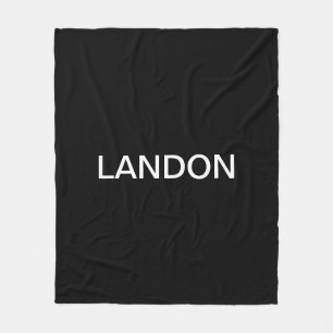 Couverture Polaire Style moderne Gras Noir Blanc