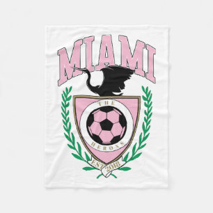 Couverture Polaire Style Varsity de football de Miami