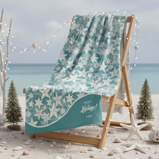 Couverture Polaire Stylisé Starfish & Sand Dollars Motif#25 ID1009 (Créateur téléchargé)