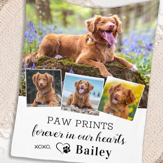 Couverture Polaire Stylish Dog Memorial Cadeau animal de compagnie pe (Créateur téléchargé)