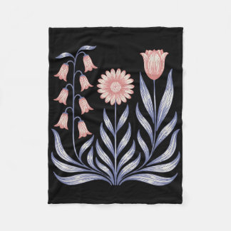 Couverture Polaire Subtil résister Trump Foxglove Daisy Tulip Flower 
