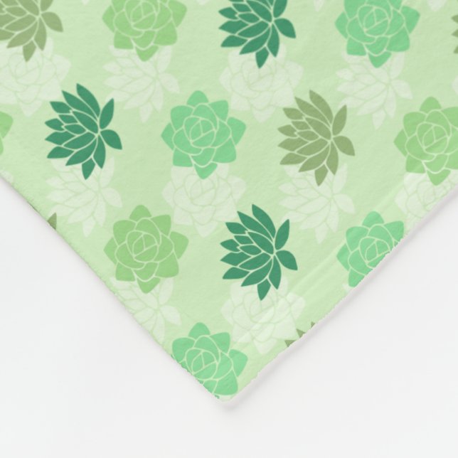 Couverture Polaire Succulents (Coin)