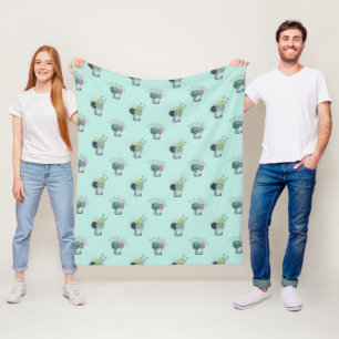 Couverture Polaire Succulents de la collection   de bonheur de plante