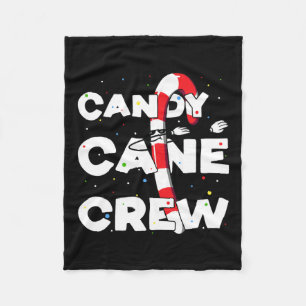 Couverture Polaire Sucre de canne Crew Fun Christmas Candy Loover Dan
