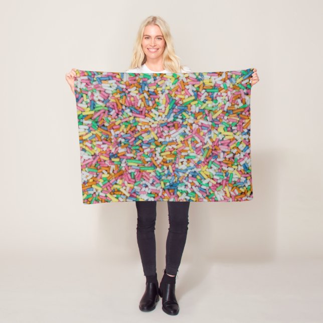 Couverture Polaire Sugar sprinkles colorful (En situation)