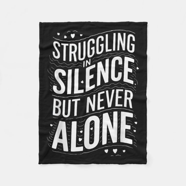 Couverture Polaire Suicide Awareness Depression Anxiety Mental Health (Devant)