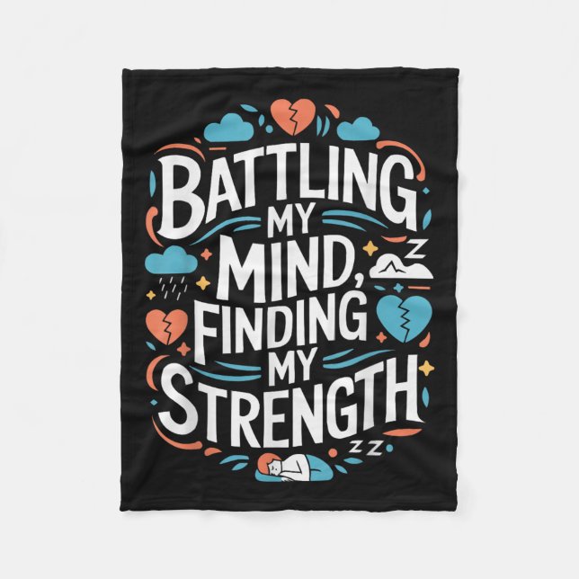 Couverture Polaire Suicide Awareness Depression Anxiety Mental Health (Devant)