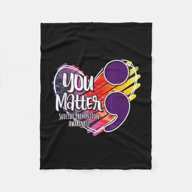 Couverture Polaire Suicide Awareness Shirt Suicide Prevention You  (Devant)