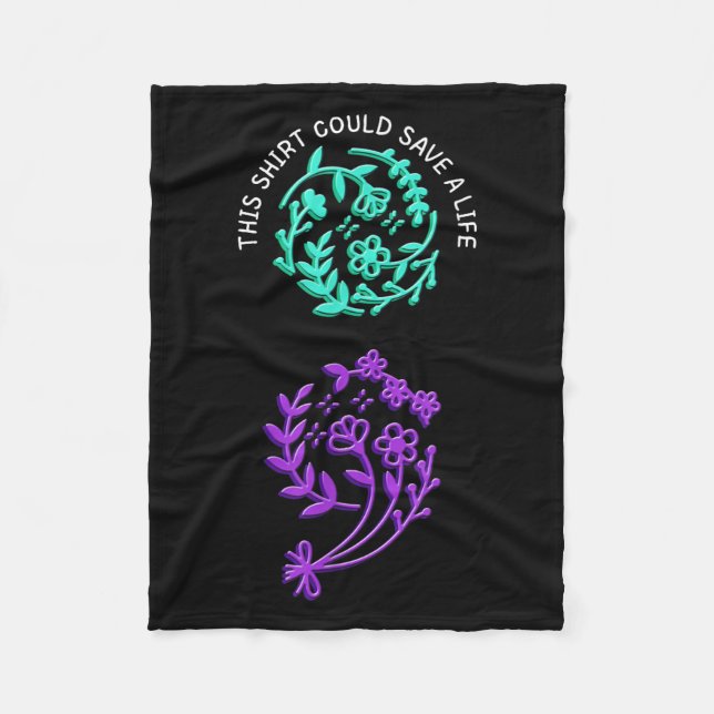 Couverture Polaire Suicide Awareness Suicide Prevention Suprt Survivo (Devant)