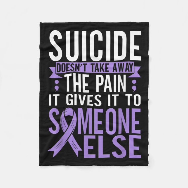 Couverture Polaire Suicide Awareness Suicide Prevention Suprt Survivo (Devant)