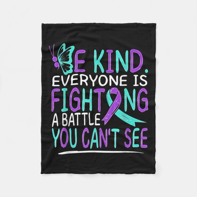 Couverture Polaire Suicide Awareness Suicide Prevention Suprt Survivo (Devant)