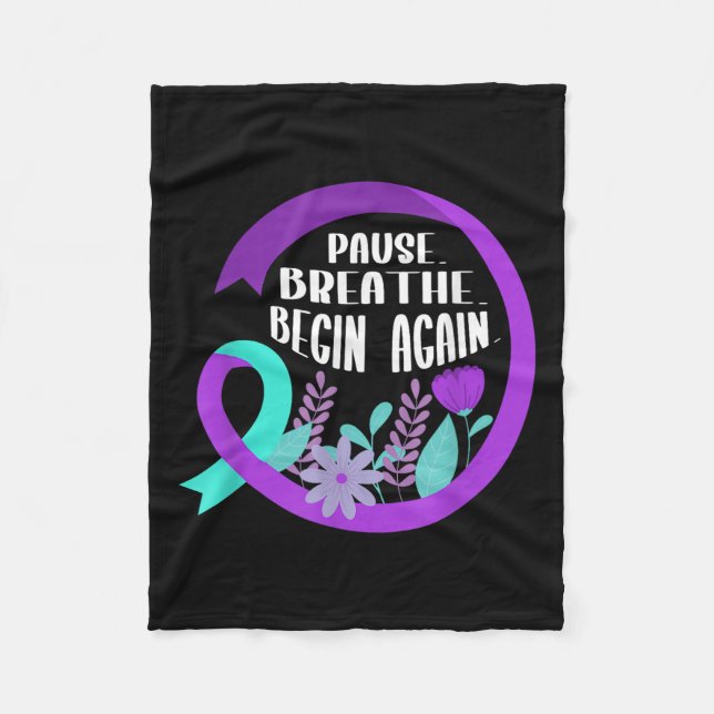 Couverture Polaire Suicide Awareness Suicide Prevention Suprt Survivo (Devant)