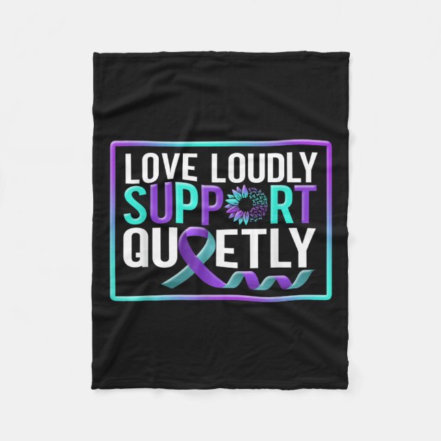 Couverture Polaire Suicide Awareness Suicide Prevention Suprt Survivo (Devant)