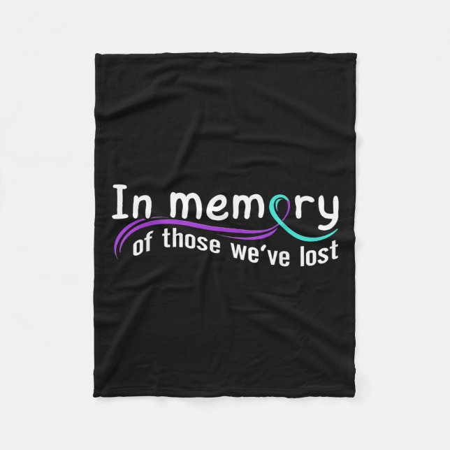 Couverture Polaire Suicide Awareness Suicide Prevention Suprt Survivo (Devant)