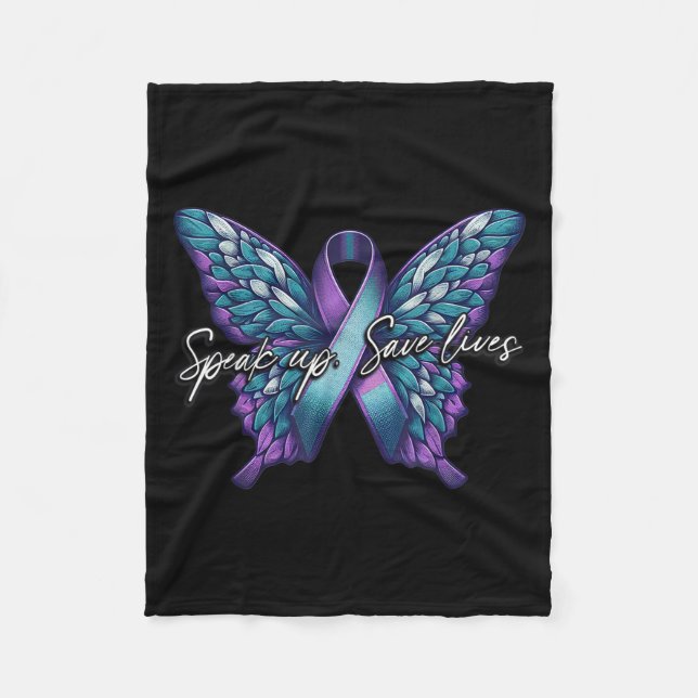 Couverture Polaire Suicide Awareness Suicide Prevention Suprt Survivo (Devant)