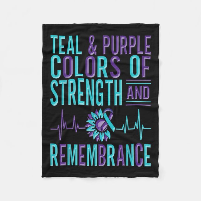 Couverture Polaire Suicide Awareness Suicide Prevention Suprt Survivo (Devant)