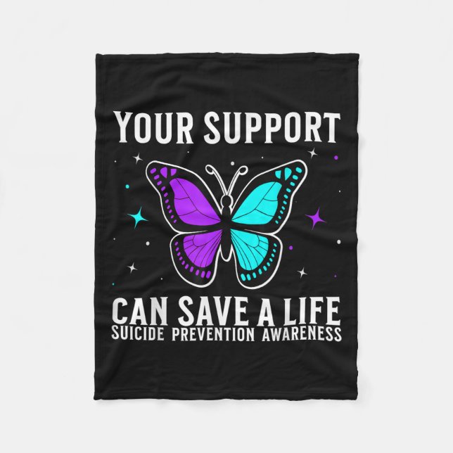 Couverture Polaire Suicide Awareness Suprt Suicide Prevention Awarene (Devant)