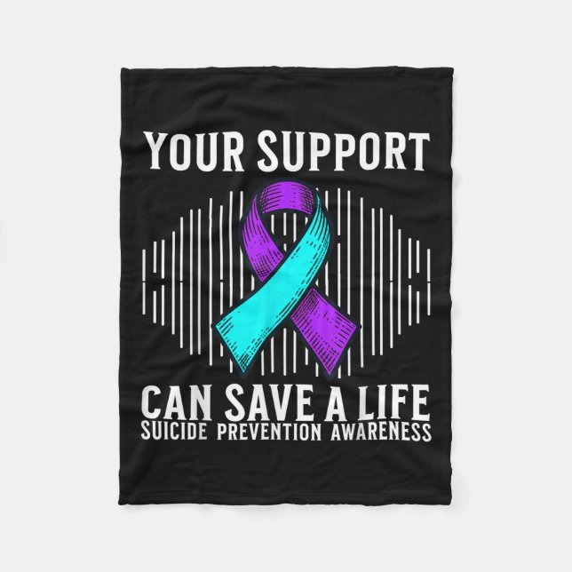 Couverture Polaire Suicide Awareness Warrior Suicide Prevention Aware (Devant)