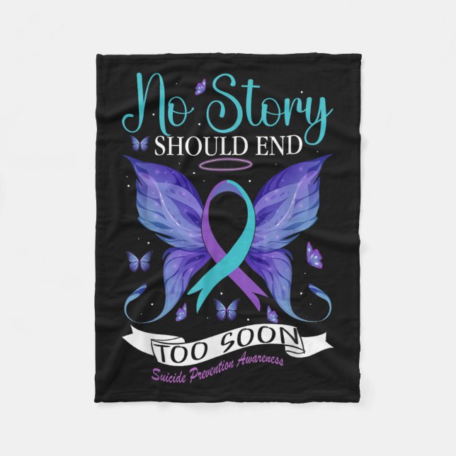 Couverture Polaire Suicide Prevention Awareness - No Story Should End (Devant)