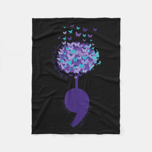 Couverture Polaire Suicide Prevention Awareness No Story Should End T (Devant)