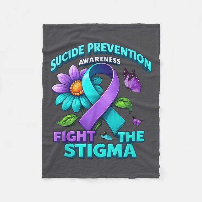 Couverture Polaire Suicide Prevention Suprt Fight Stigma Suicide Awar (Devant)