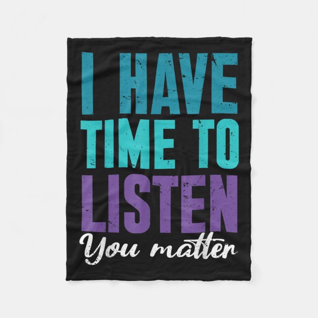 Couverture Polaire Suicide Prevention You _ I For Suprters  (Devant)