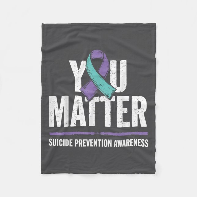 Couverture Polaire Suicides Prevention Shirts Suicide Awareness  (Devant)