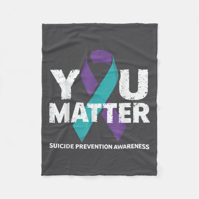 Couverture Polaire Suicides Prevention Shirts Suicide Awareness  (Devant)