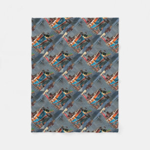 Couverture Polaire Sultan Taxi Bateau Marmaris Art Nautique