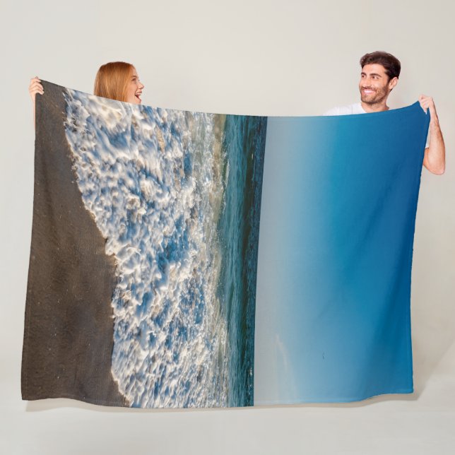 Couverture Polaire Summer Beach Ocean Waves (En situation)