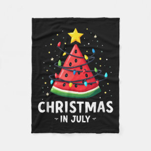 Couverture Polaire Summer Beach Vacances Noël En Juillet Watermelon