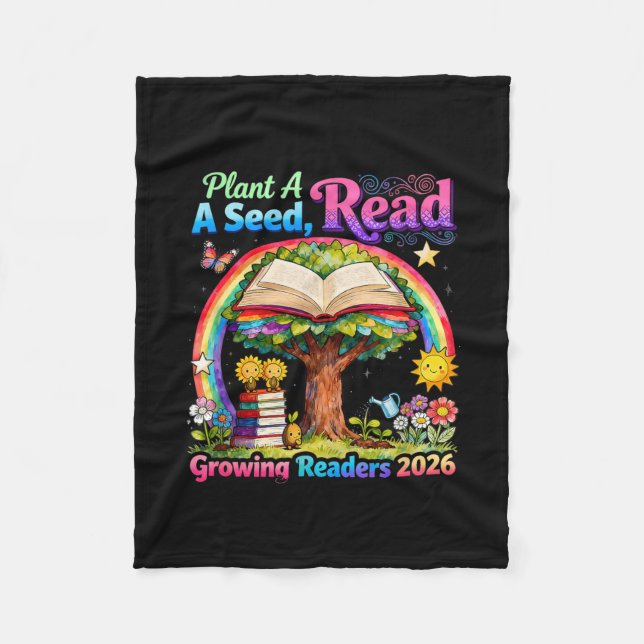 Couverture Polaire Summer Reading 2026 Plant A Seed Read Growing (Devant)