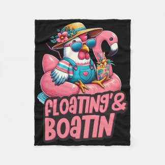 Couverture Polaire Summer Vacation Chicken Floating Boating Summer Vi