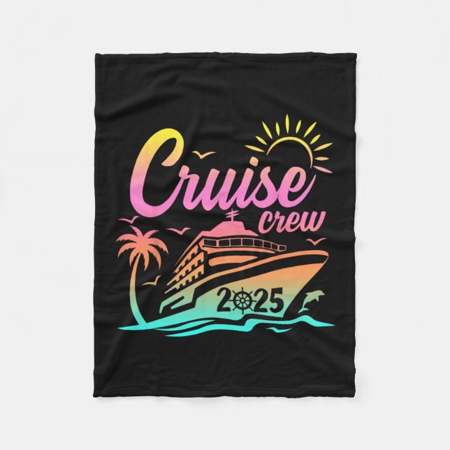 Couverture Polaire Summer Vacation Cruise Crew 2025 Trip Matching Fam (Devant)