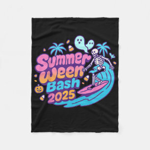 Couverture Polaire Summerween Sh 2025 Skeleton Beach Party Halloween