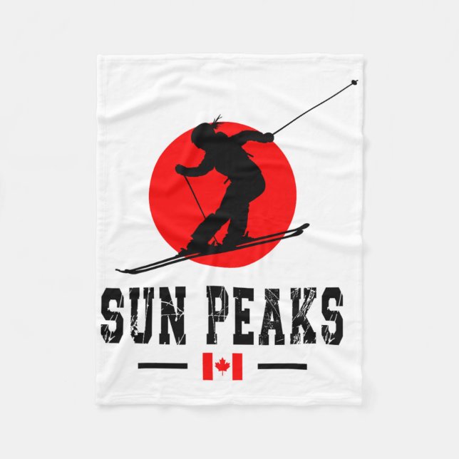 Couverture Polaire Sun Peaks Canada Ski Resort Rocky Mountains Canadi (Devant)