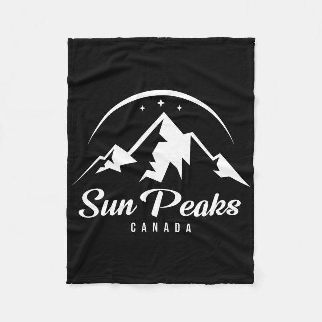 Couverture Polaire Sun Peaks Canada Station de ski Ski Snowboard (Devant)