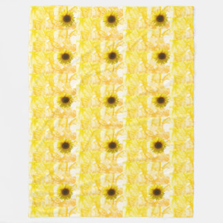 Couverture Polaire Sunflower Fleece Blanket