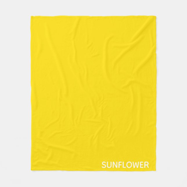 Couverture Polaire Sunflower jaune Nom de la couleur (Devant)