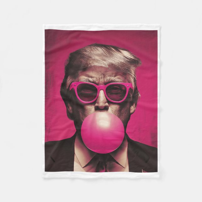 Couverture Polaire Sungels roses Trump Bubble Gum (Devant)