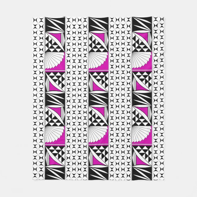 Couverture Polaire Sunrise autochtone du sud-ouest en rose (Devant)