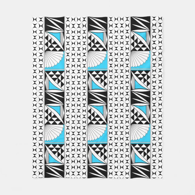 Couverture Polaire Sunrise autochtone du sud-ouest en turquoise (Devant)