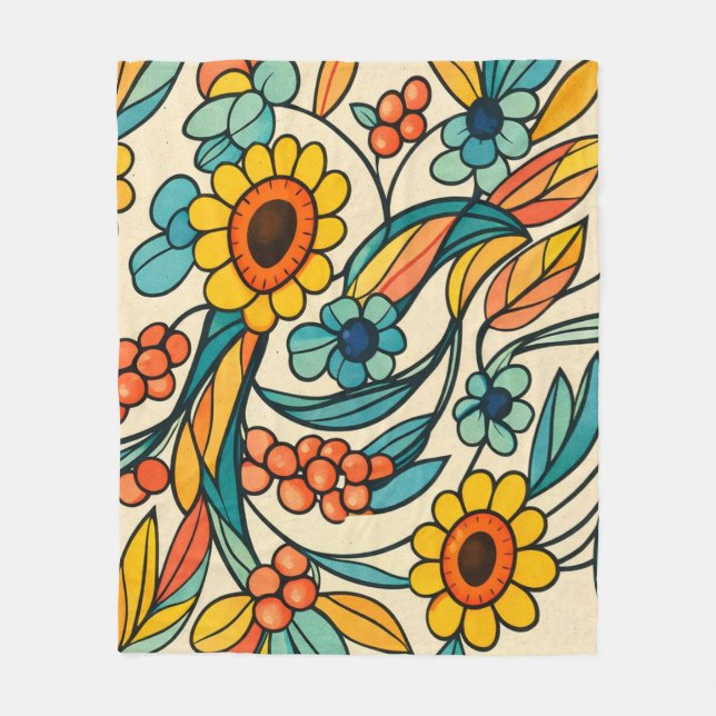 Couverture Polaire Sunstream Bloom (Devant)