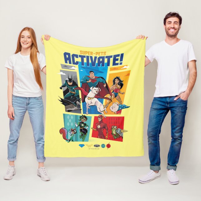 Couverture Polaire Super-Animaux & Justice League - Activez ! (En situation)