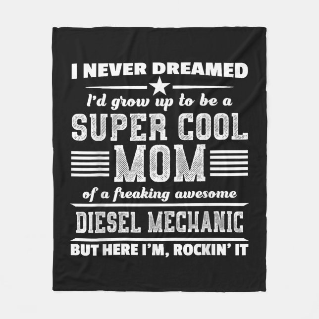 Couverture Polaire Super Maman super puissance mère maman héros (Devant)