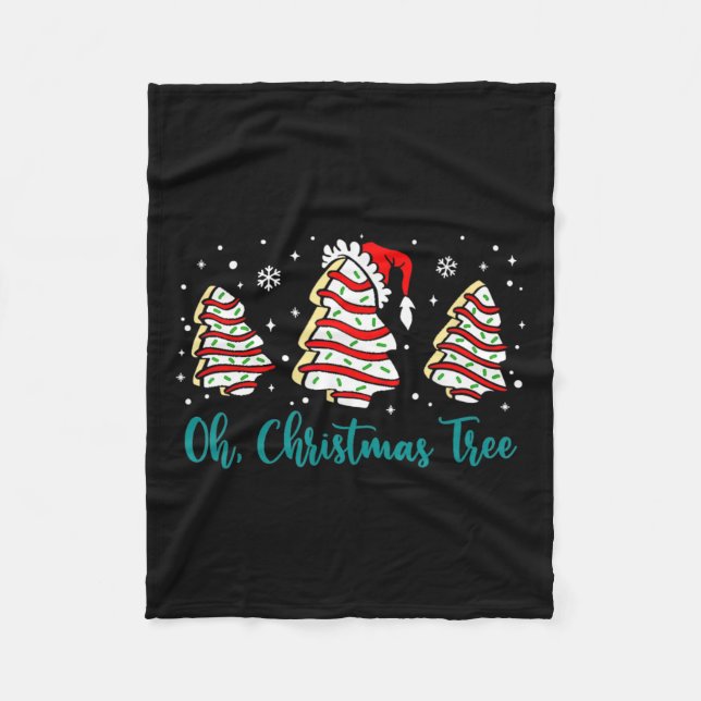 Couverture Polaire Super Oh Christmas Tree Cakes Debbie Becky Jen Ca (Devant)